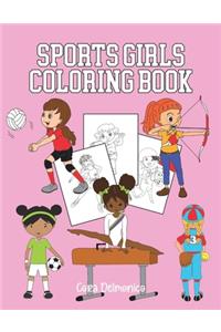 Sports Girls Coloring Book