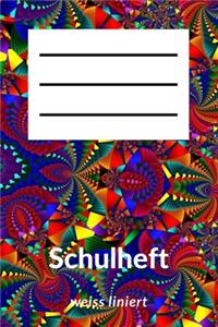 Schulheft weiss liniert