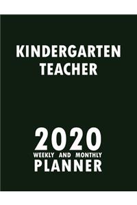 Kindergarten Teacher 2020 Weekly and Monthly Planner