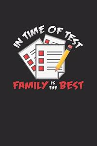 In time of test family is the best