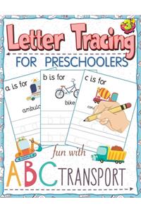 Letter tracing for preschoolers fun with ABC Transport