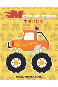 Monster TRUCK BLANK STICKER BOOK