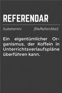 Referendar Ein eigentümlicher Organismus, der Koffein in Unterrichtsverlaufspläne überführen kann