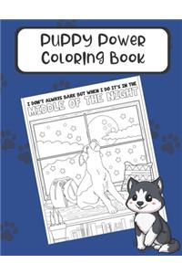 Puppy Power Coloring Book