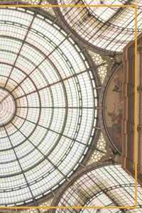 Milan Italy Piazza del Duomo Geometric Art Travel Lined Journal, Ruled Notebook, Softcover Writing Notepad Gift, 120 Pages