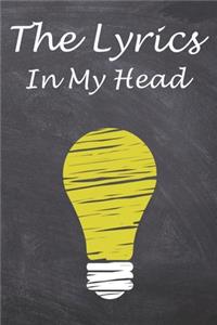 The Lyrics In My Head Journal