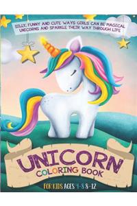 Unicorn Coloring Book For Kids Ages 4-8 8-12