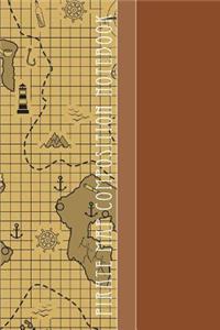 Pirate Map Composition Notebook: Cool Treasure Map Pattern 6 X 9 College Ruled Paper Notebook, Appreciation, Quote Journal or Diary Unique Inspirational Gift for Friend or Teacher, Beginning or End of School Year, Retirement, Birthday or Gratitude