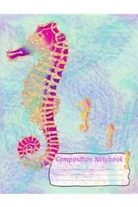 Seahorse Composition Notebook