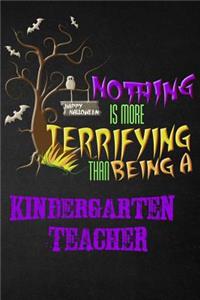 Funny Kindergarten Teacher Notebook Halloween Journal