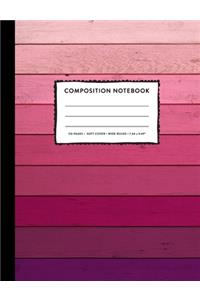 Composition Notebook Wide Ruled