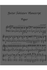 Guitar Tablature Manuscript Paper