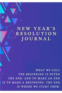 New Years Resolution Journal