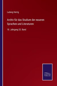 Archiv für das Studium der neueren Sprachen und Literaturen