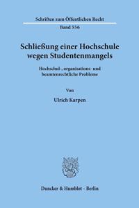 Schliessung Einer Hochschule Wegen Studentenmangels