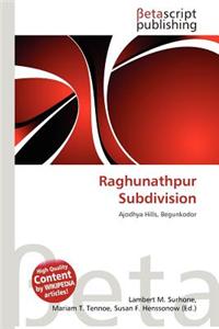 Raghunathpur Subdivision