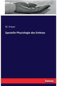 Spezielle Physiologie des Embryo