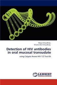 Detection of HIV antibodies in oral mucosal transudate