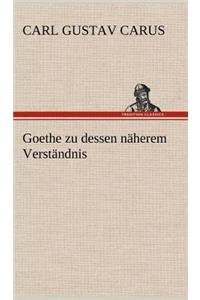 Goethe Zu Dessen Naherem Verstandnis