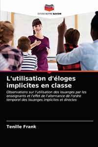 L'utilisation d'éloges implicites en classe