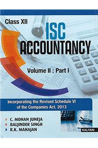 ISC Accountancy for class XII part-1