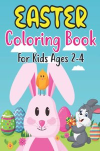 Easter Coloring Book For Kids Ages 2-4