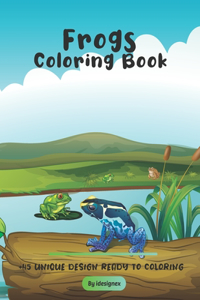 Frogs Coloring Book