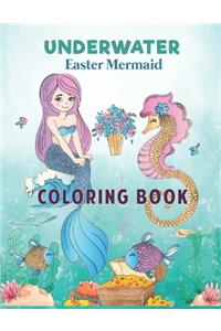 Underwater Easter Mermaid Coloring Book.