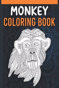 Monkey Coloring Book