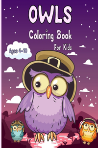 Owls Coloring Book for Kids