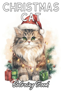 Christmas Cat Coloring Book