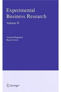 Experimental Business Research, Volume 2