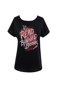 Read Banned Books (Graffiti Art) Women's Relaxed Fit T-Shirt Small