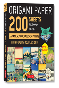 Origami Paper 200 Sheets Japanese Woodblock Prints 8 1/4