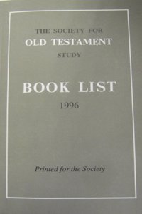 Society for Old Testament Study Book List 1996