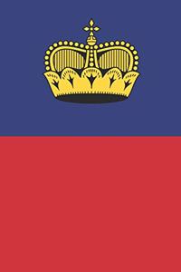 Liechtenstein Flag Notebook - Liechtensteiner Flag Book - Liechtenstein Travel Journal