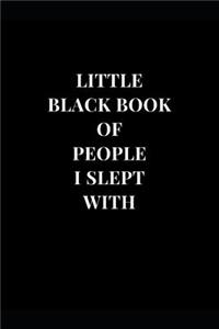 Little Black Book Of People I Slept With