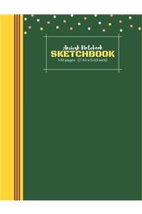 Amiesk Notebook - Sketch Book - 140 pages (7.44 x 9.69 inch)