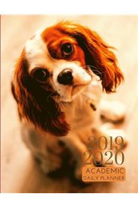 2019-2020 Academic Daily Planner Puppy Dog Organizer With Bible Sermon Notes