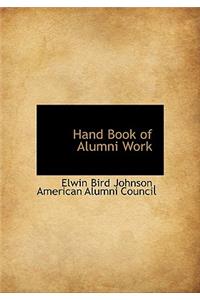 Hand Book of Alumni Work