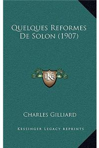 Quelques Reformes de Solon (1907)