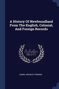 A HISTORY OF NEWFOUNDLAND FROM THE ENGLI