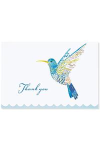 Ty Note Watercolor Hummingbird