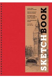Sketchbook (Basic Medium Spiral Red)