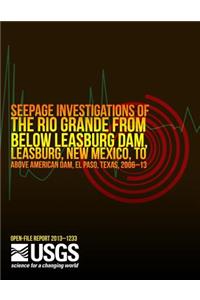 Seepage Investigations of the Rio Grande from Below Leasburg Dam, Leasburg, New Mexico, to Above American Dam, El Paso, Texas, 2006?13