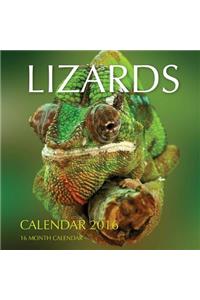 Lizards Calendar 2016: 16 Month Calendar