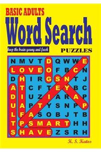 BASIC ADULTS Word Search Puzzles