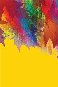 Pop Art Leaves 2 Grid Notebook