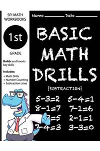 1st Grade Basic Math Drills Subtraction