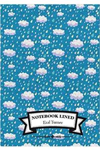 Lined Notebook Rain
